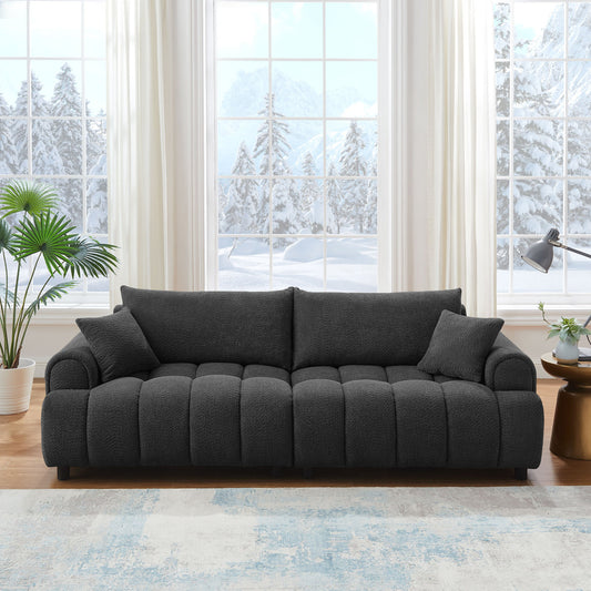 Midnight Bouclé Cloud Sofa