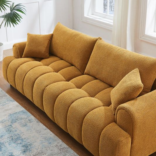 Amber Bouclé Cloud Sofa