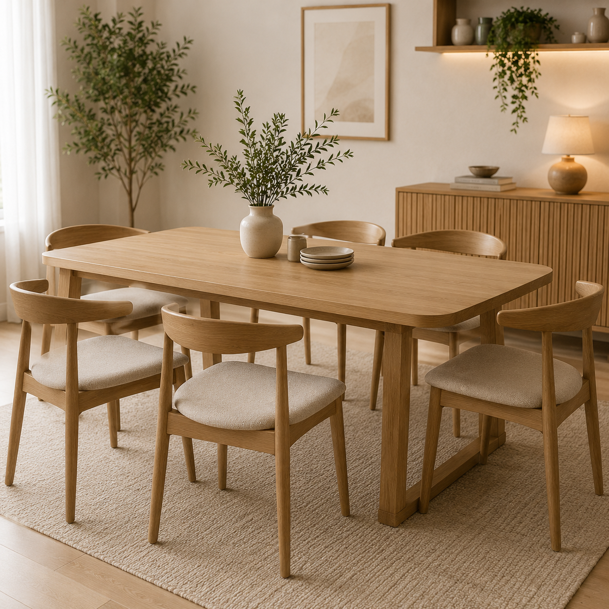 Wooden Dining Table Set